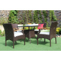 Poly Rattan Wicker Dining Set Outdoor Garden Furniture